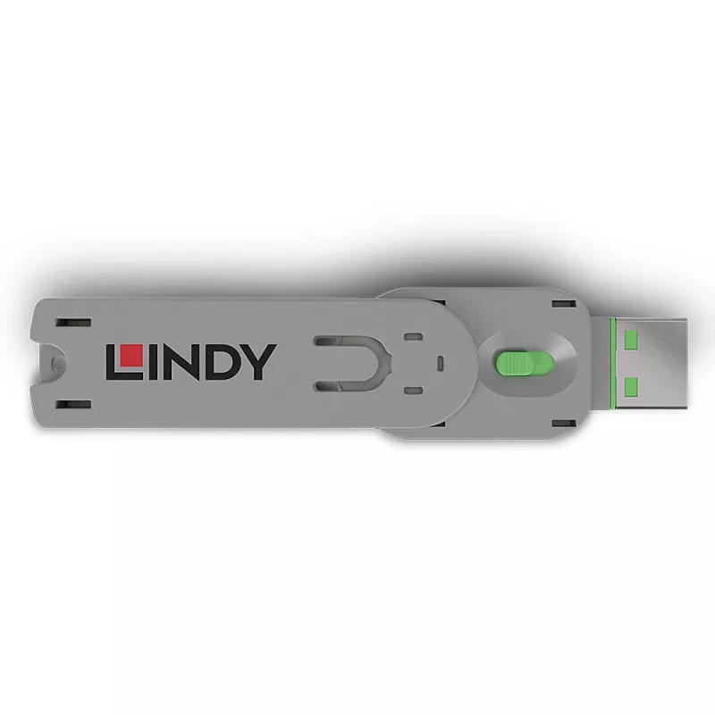 Lindy USB Type-A poortblokkeersleutel, groen