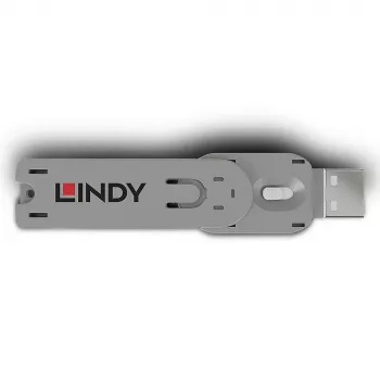 Lindy USB Type-A poortblokkeersleutel, wit
