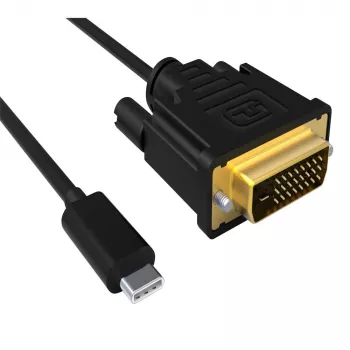 ACT USB Type-C naar DVI-stekker conversiekabel 4K/30Hz, 2 meter