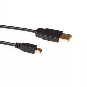 USB-kabel ACT USB 2.0 A-stekker – USB Mini-B5-stekker 1,80 m