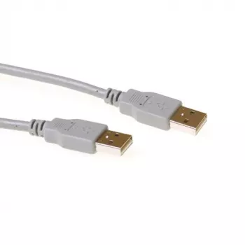 USB 2.0 A-stekker - USB A-stekker ivoor 2,00 m ACT SB2502