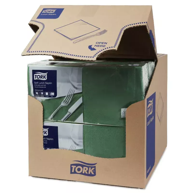 Servetten Tork 150 Soft groen 150 stuks