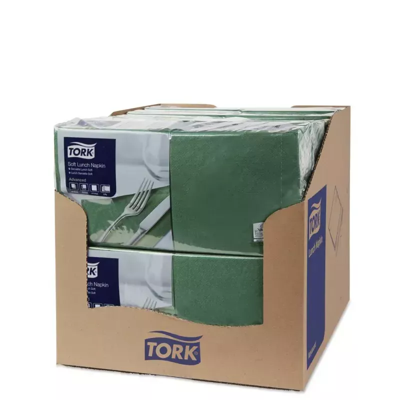 Servetten Tork 150 Soft groen 150 stuks