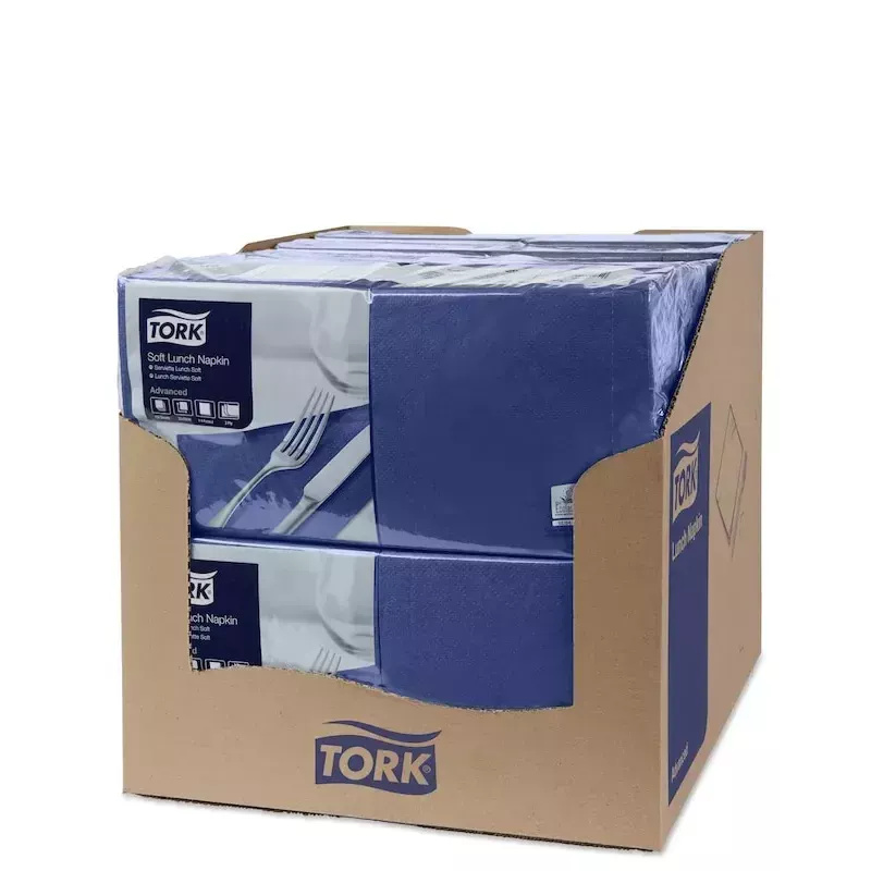 Papieren servetten Tork 477412 blauw 150 stuks
