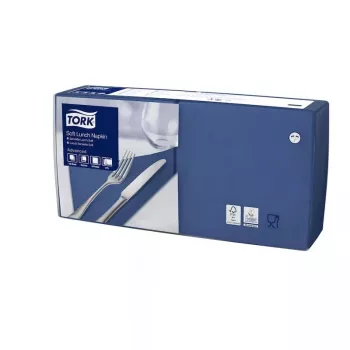 Papieren servetten Tork 477412 blauw 150 stuks