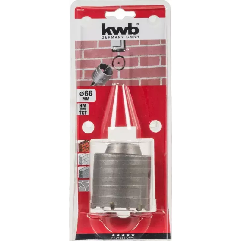 Pilotboor KWB 175166 6,6 cm voor beton, graniet, marmer