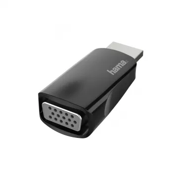 Hama 00200344 kabeladapter HDMI VGA zwart