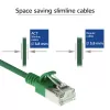 ACT groen 5 m LSZH U/FTP CAT6A datacenter slimline patchkabel snagless met RJ45-stekkers