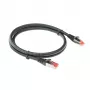 ACT zwart 5 meter CAT6A U/FTP PVC zeer flexibele verwikkelingsvrije patchkabel met RJ45-stekkers