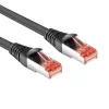 ACT zwart 20 meter CAT6A U/FTP PVC zeer flexibele, knoopvrije patchkabel met RJ45-stekkers