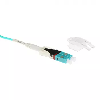 ACT 12 meter Multimode 50/125 OM3 polariteit-omdraaiende glasvezelkabel met LC-stekkers