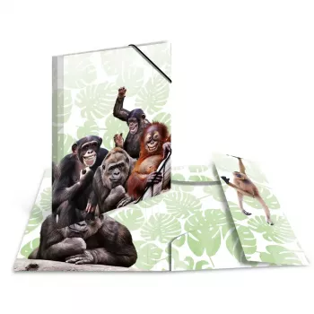 Verzamelmap HERMA Monkey Gang polypropyleen A3
