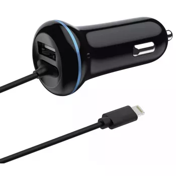 Mobiele oplader 2GO 797169 Universeel Zwart Sigarettenaansteker Auto 12/24V