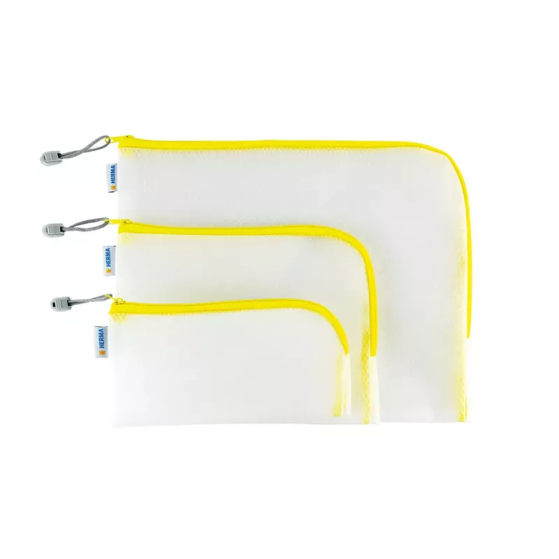 Etui HERMA 20005 Hard EVA Transparant Geel 110x230mm