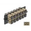 DeLOCK glasvezel-adapterpaneel SC Simplex OM1 OM2 12 poorten beige