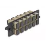 DeLOCK glasvezel-adapterpaneel SC Simplex OM1 OM2 12 poorten beige