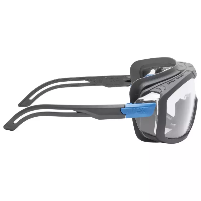 Veiligheidsbril Uvex i-guard polycarbonaat blauw grijs transparant