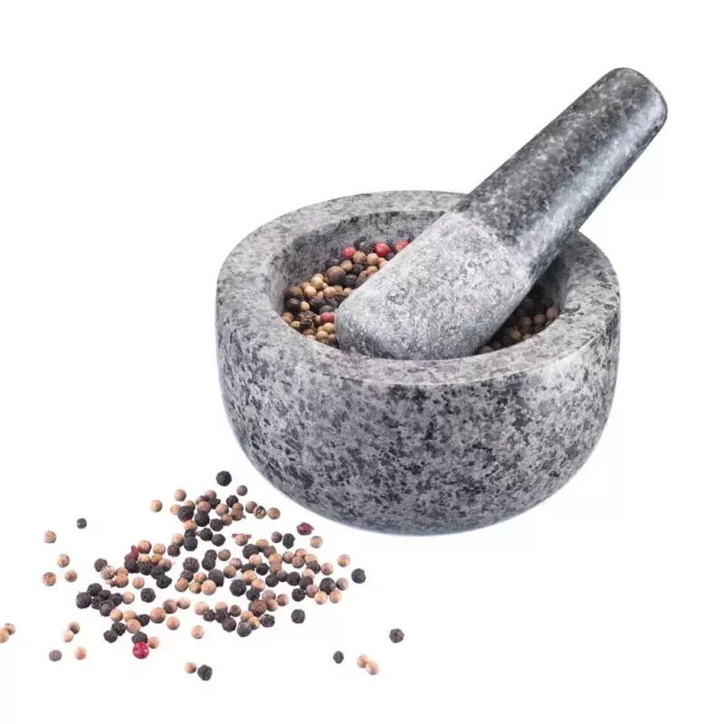 Vijzel & stamper Westmark graniet grijs — graniet, Ø 13 cm, 131×131 mm