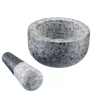 Vijzel & stamper Westmark graniet grijs — graniet, Ø 13 cm, 131×131 mm