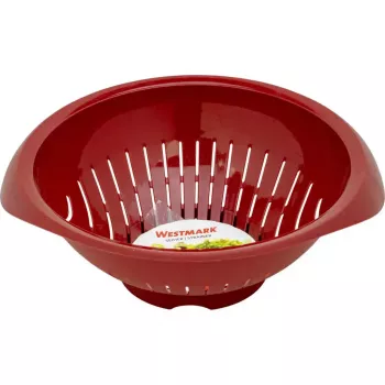 Keukenzeef Westmark 2424227R, kunststof, rond, 25 cm diameter, rood