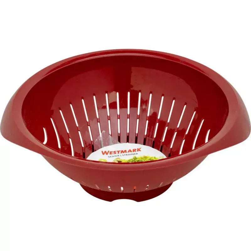 Keukenzeef Westmark 2424227R, kunststof, rond, 25 cm diameter, rood