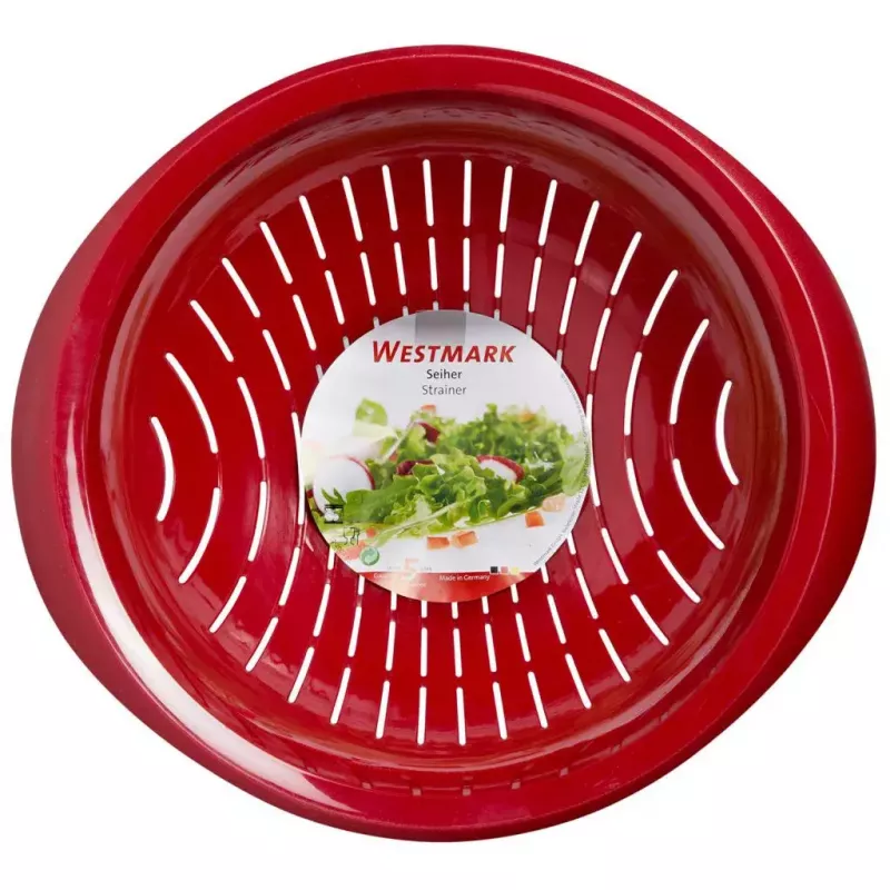 Keukenzeef Westmark 2424227R, kunststof, rond, 25 cm diameter, rood