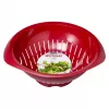 Keukenzeef Westmark 2424227R, kunststof, rond, 25 cm diameter, rood