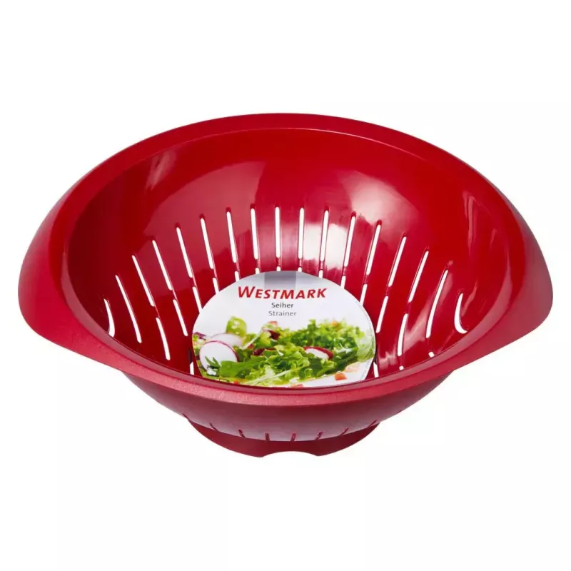 Keukenzeef Westmark 2424227R, kunststof, rond, 25 cm diameter, rood