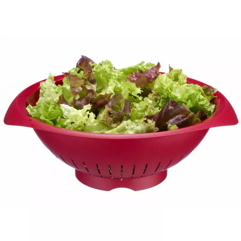 Keukenzeef Westmark 2424227R, kunststof, rond, 25 cm diameter, rood