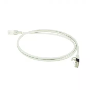 ACT grijs 7 meter LSZH U/FTP CAT6A datacenter slimline patchkabel snagless met RJ45-stekkers