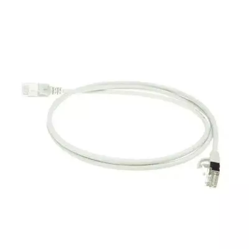 ACT grijs 10m LSZH U/FTP CAT6A datacenter slimline patchkabel rastnasenvrij met RJ45-stekkers