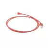 ACT rood 10 m LSZH U/FTP CAT6A datacenter slimline patchkabel met RJ45-stekkers