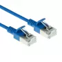 ACT blauw 7m LSZH U/FTP CAT6A datacenter slimline patchkabel met rastnasenbescherming en RJ45-stekkers