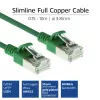 ACT groen 7m LSZH U/FTP CAT6A datacenter slimline patchkabel met rastnasenbescherming en RJ45-stekkers