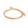 ACT Oranje 1 m LSZH U/FTP CAT6A datacenter slimline-patchkabel met rastnasbescherming en RJ45-stekkers