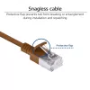 ACT Bruin 5 meter LSZH U/FTP CAT6A datacenter slimline-patchkabel met RJ45-stekkers