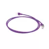 ACT Paars 2 meter LSZH U/FTP CAT6A datacenter slimline-patchkabel met rasthaken en RJ45-stekkers