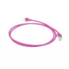 ACT Roze 2 meter LSZH U/FTP CAT6A datacenter slimline-patchkabel snagless met RJ45-stekkers