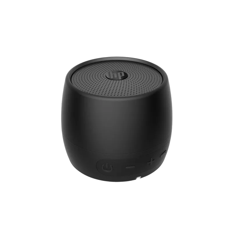 HP zwart Bluetooth Speaker 360, bedraad & draadloos, mono draagbare luidspreker, zwart, cilinder, knoppen, universeel