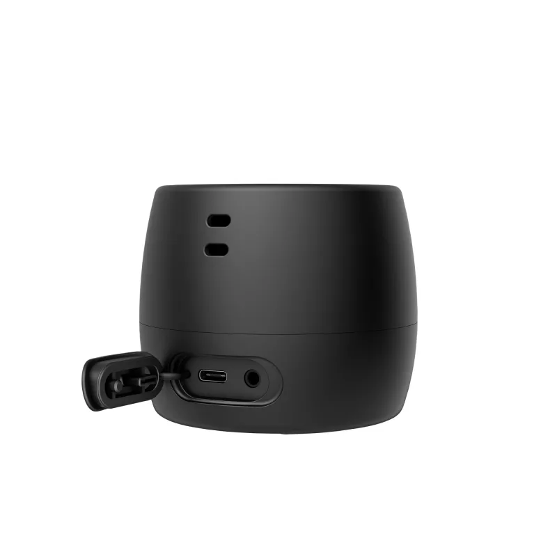 HP zwart Bluetooth Speaker 360, bedraad & draadloos, mono draagbare luidspreker, zwart, cilinder, knoppen, universeel