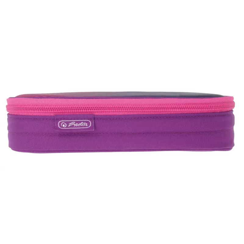 Etui Herlitz Dip Dye Soft polyester roze paars 215x95x60 mm