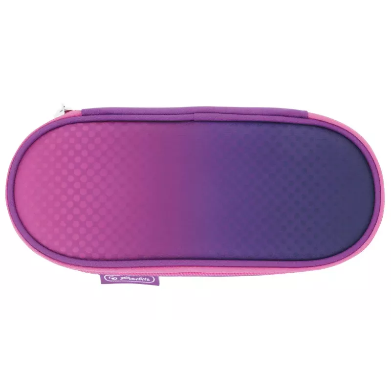 Etui Herlitz Dip Dye Soft polyester roze paars 215x95x60 mm