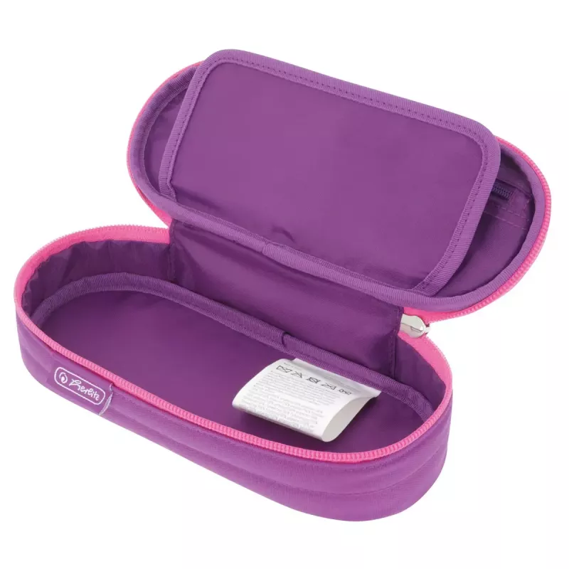 Etui Herlitz Dip Dye Soft polyester roze paars 215x95x60 mm