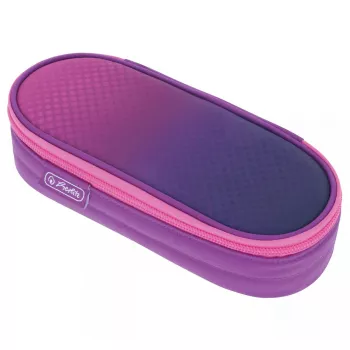 Etui Herlitz Dip Dye Soft polyester roze paars 215x95x60 mm
