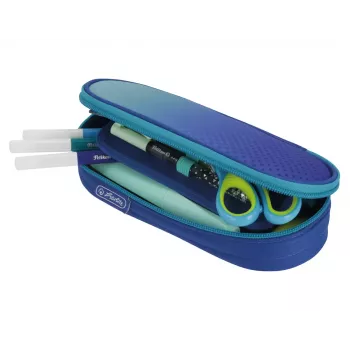 Herlitz Dip Dye Soft etui polyester blauw turquoise 215x95x60 mm