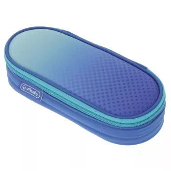 Herlitz Dip Dye Soft etui polyester blauw turquoise 215x95x60 mm