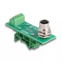 DeLOCK M12 transfermodule-adapter 4-polig A-gecodeerd bus naar 5-polige rijklem