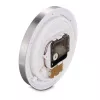 Hama Mauritius quartzhorloge rond zilver, wit