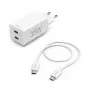 Hama 00125116 mobiel apparaat oplader powerbank, smartphone, tablet wit AC-snelladen binnen