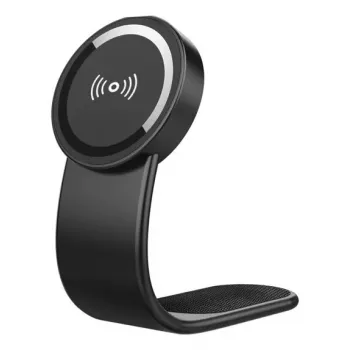 Auto-oplader 2GO FlexHold smartphone zwart draadloos laden sigarettenaansteker